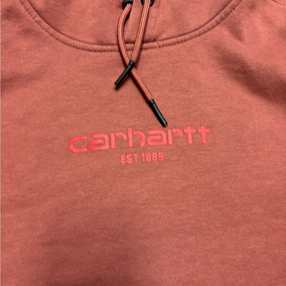 Carhartt Men's Brick Red Hoodie - Picture 4 of 11